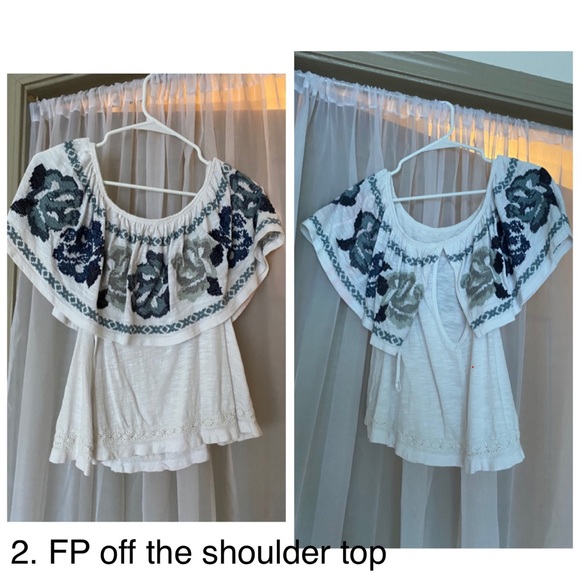 Free People Off The Shoulder Top - Picture 1 of 2